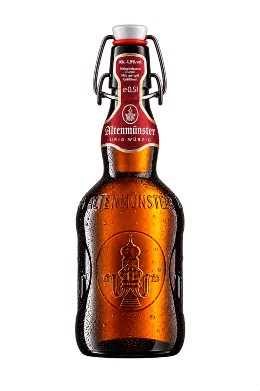 Urig Wurzig botella de cristal de cerveza