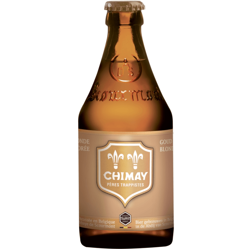 300 Botella de cerveza Chimay Dorée 33 cl, rubia trapense belga de 4,8 %