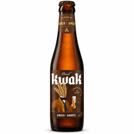 Imagen que muestra la cerveza Kwak en formato 33cl