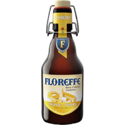 La imagen muestra la cerveza Floreffe triple 33cl disponible en the beer club
