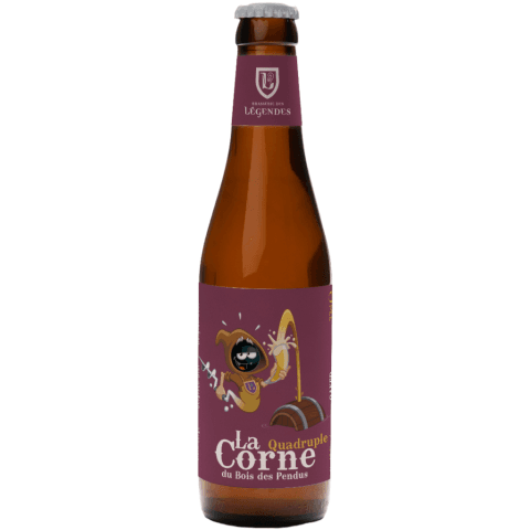 la-corne-hiver-quadruple-33cl La imagen muestra la cerveza La Corne Hiver Quadruple 33Cl disponible en the beer club