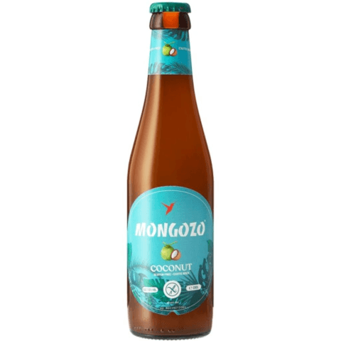 mongozo coconut 33cl the beer club La imagen muestra la cerveza Genera un texto ficha y encabezado siendo fiel a los datos del fabricante de la cerveza Mongozo Coconut disponible en the beer club