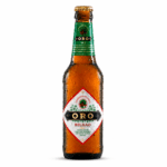 Botella de cerveza Oro Bilbao Sin Filtrar en formato 33 cl