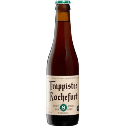La imagen muestra la cerveza Rochefort 8 Verde 33 cl disponible en the beer club