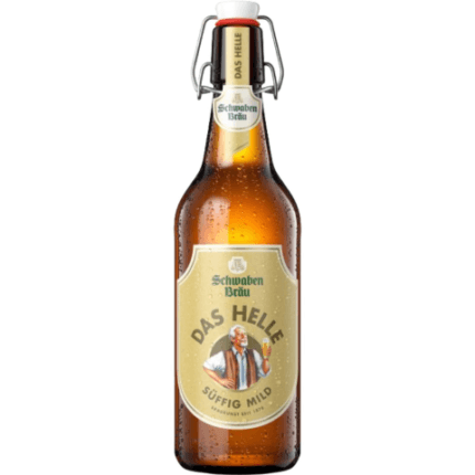 La imagen muestra una cerveza Schwaben Brau Das Helle 50Cl disponible en the beer club