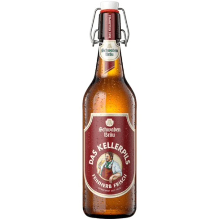 La imagen muestra la cerveza Schwaben Brau Das Keller Pils 50Cl disponible en the beer club
