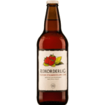 La imagen muestra la sidra Rekorderlig Fresa Y Lima 50 cl disponible en the beer club
