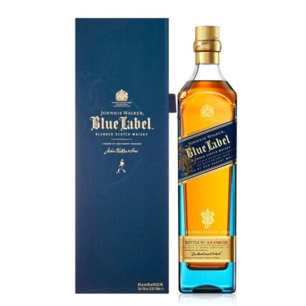 Botella de Johnnie Walker Blue Label en formato 70 cl