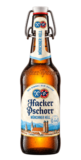 Botella de cerveza Hacker-Pschorr Münchner Hell 50 cl