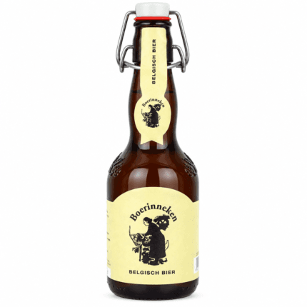 Botella de cerveza Boerinneken rubia belga de 33 cl