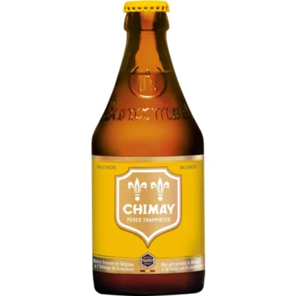 Botella de cerveza Chimay Jaune 33 cl