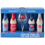 Estuche Delirium Discovery con cuatro cervezas y copa oficial