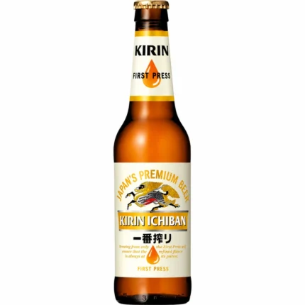 Botella de cerveza Kirin Ichiban 33 cl
