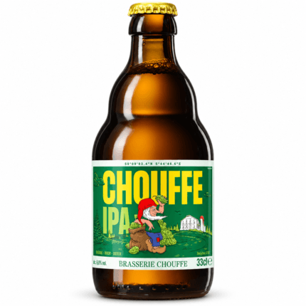 Botella de cerveza La Chouffe IPA 33 cl, Belgian IPA belga de 9 %