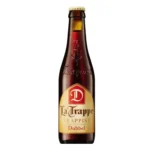 Botella de cerveza La Trappe Dubbel 33 cl, cerveza trapense neerlandesa de 7 %