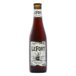 Botella de cerveza Lefort Dark Brown 33 cl, Belgian Strong Dark Ale de 10% vol.