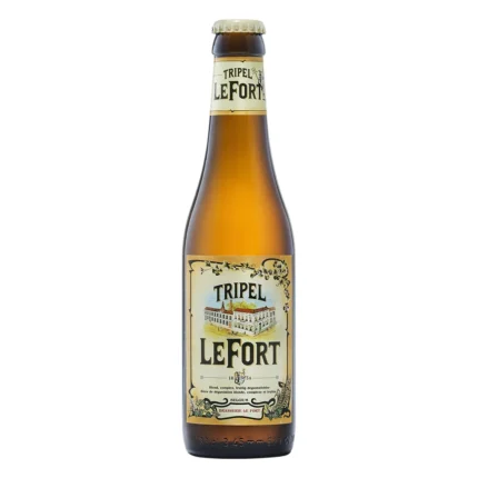 Botella de cerveza Lefort Triple 33 cl, Tripel belga de 8,8% vol.