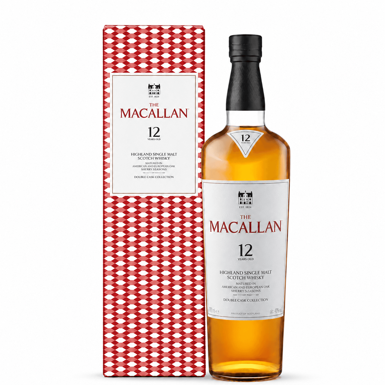 The Macallan 12 Años Double Cask Botella y estuche de The Macallan 12 Años Double Cask de 70 cl