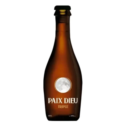Botella de cerveza Paix Dieu Triple 33 cl, Tripel belga de 10% vol.