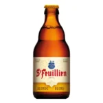 Botella de cerveza Saint Feuillien Blonde 33 cl, Blonde de abadía 7,5% vol.