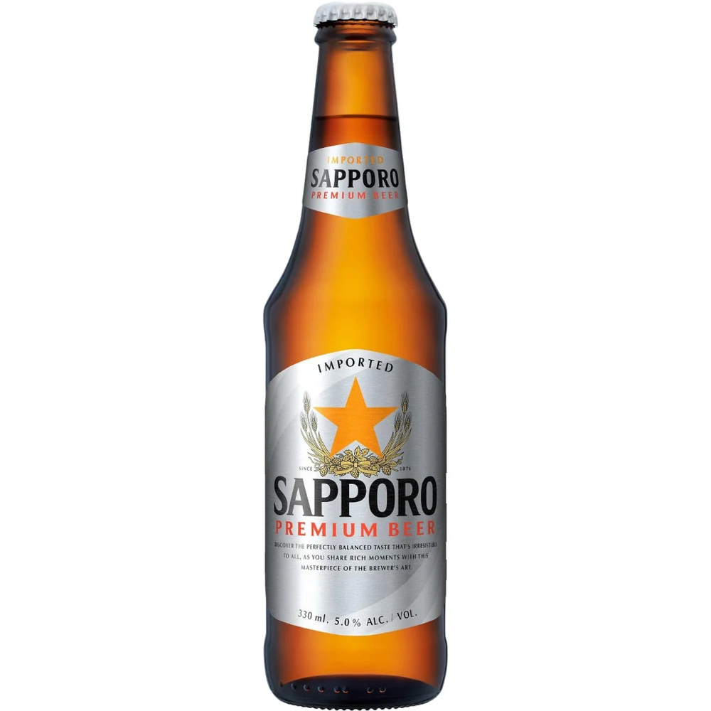 sapporo-33cl-1000 Sapporo Premium Beer 33 cl botella