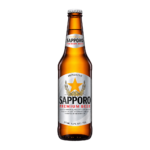 Botella de cerveza Sapporo Premium Beer 33 cl