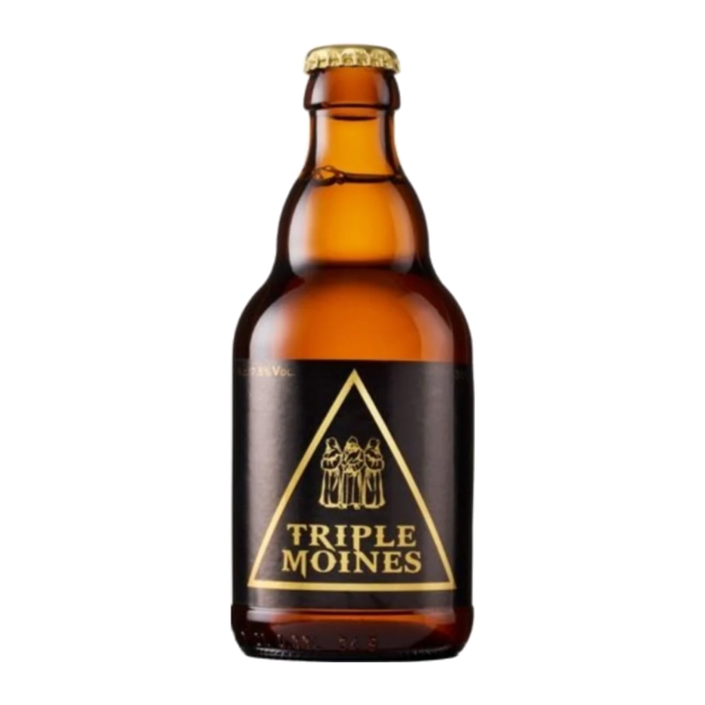 triple-moines-tamano Botella de cerveza Triple Moines 33 cl