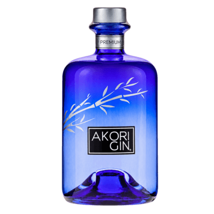 Botella de Akori Gin Premium 70 cl sin fondo