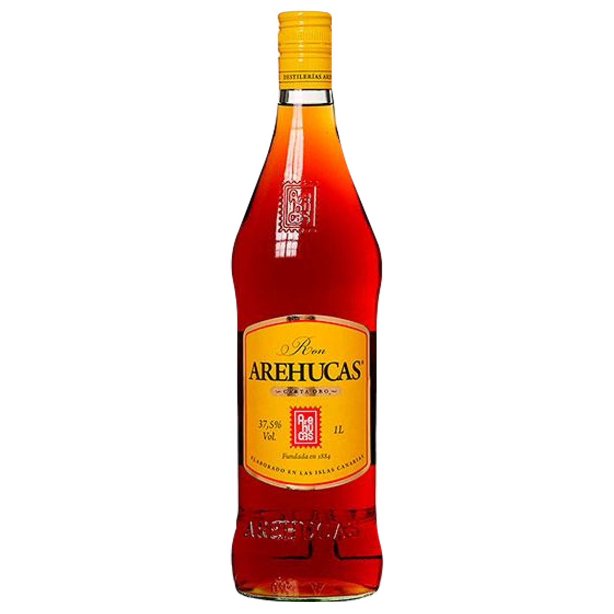 arehucas-carta-oro-70-cl Botella de Arehucas Carta Oro, etiqueta original de 37,5% vol.