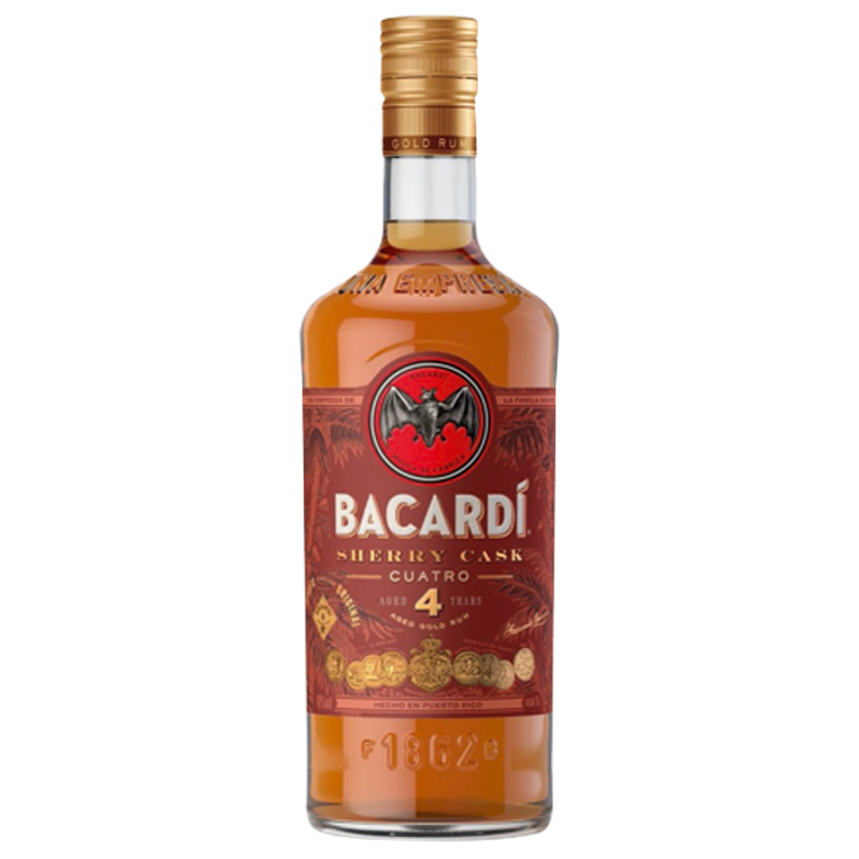 bacardi-4-anos-sherry-cask-1l Botella de Bacardí Cuatro Sherry Cask