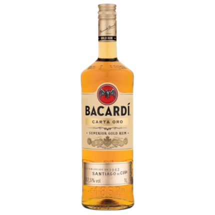 Botella de Bacardí Carta Oro, 37,5% vol.