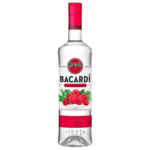 Botella de Bacardí Razz Raspberry, etiqueta original de 35% vol.