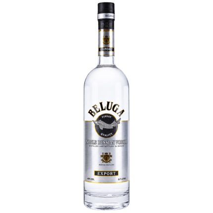 Botella de Beluga Noble Russian Vodka de 70 cl sin fondo