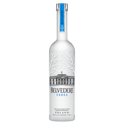Botella de Belvedere Vodka 70 cl sin fondo