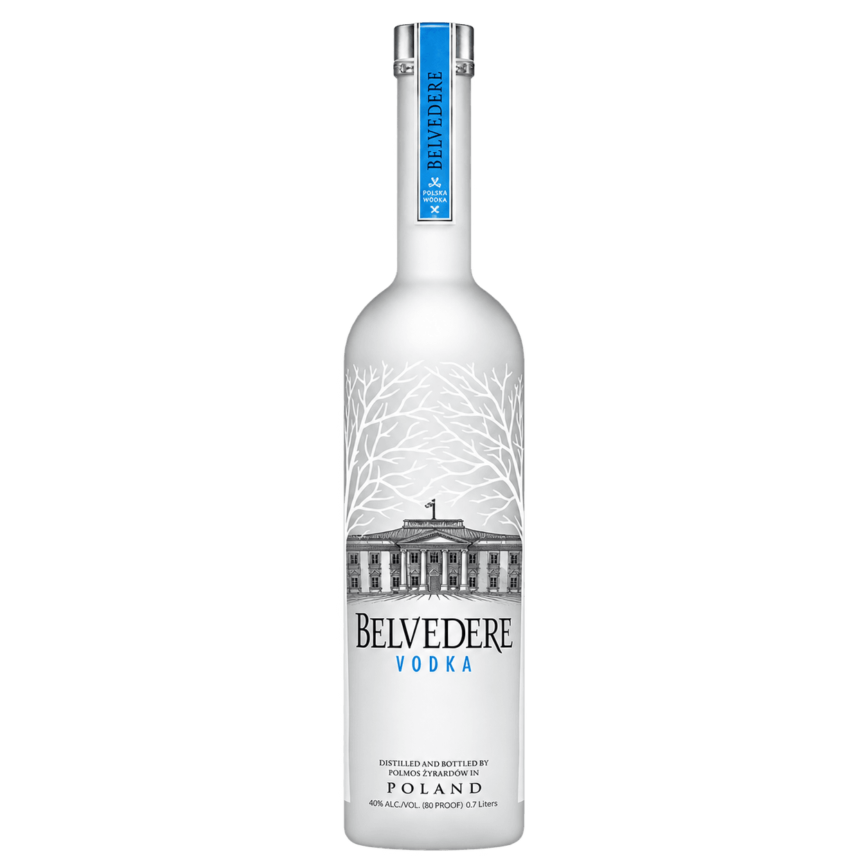Belvedere Vodka 70 cl — sin fondo Botella de Belvedere Vodka 70 cl sin fondo