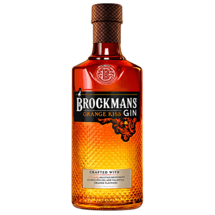 Botella de Brockmans Orange Kiss Gin 70 cl sin fondo