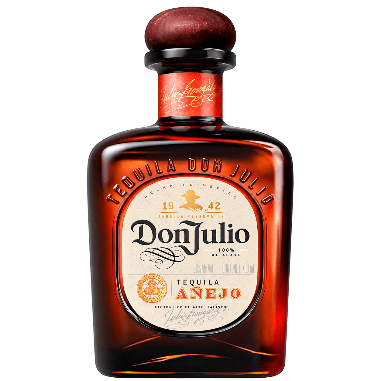 Don Julio Añejo Tequila 70 cl Botella de Don Julio Añejo Tequila 70 cl sin fondo