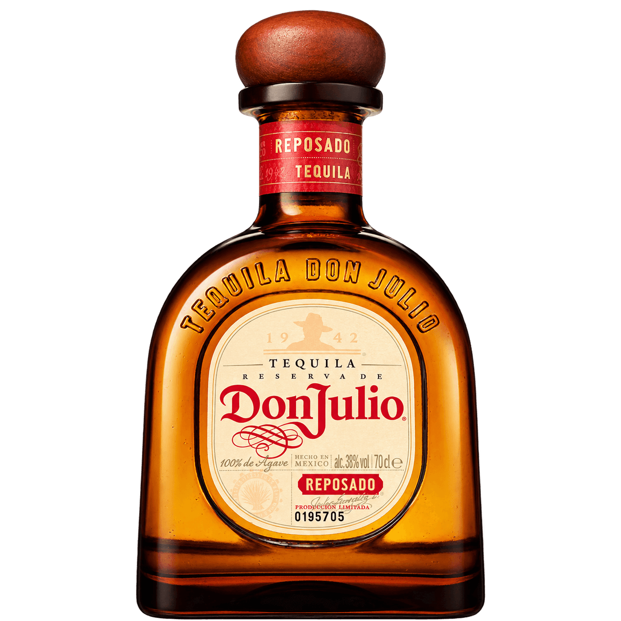 Don Julio Reposado Tequila 70 cl — imagen cuadrada Botella de Don Julio Reposado Tequila 70 cl sin fondo
