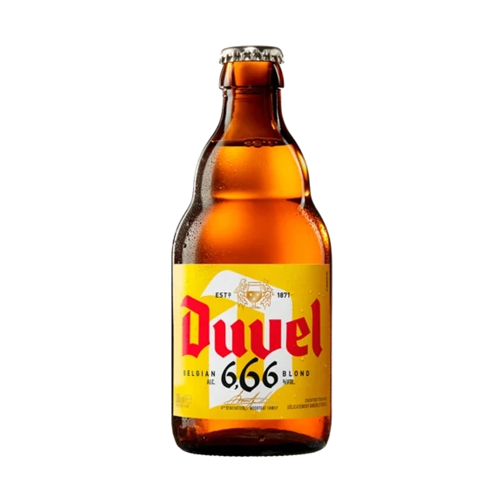 Duvel 666 33 cl — sin fondo Botella de cerveza Duvel 666 33 cl