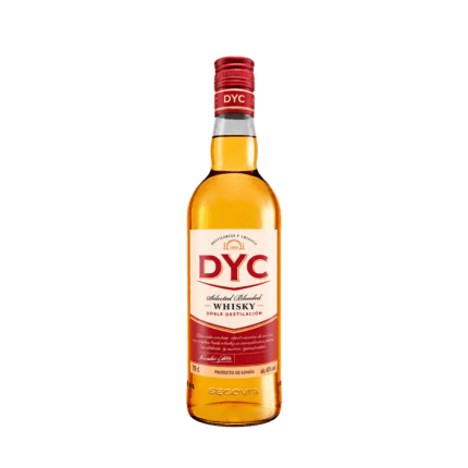 Botella de DYC Whisky Blended 70 cl sin fondo