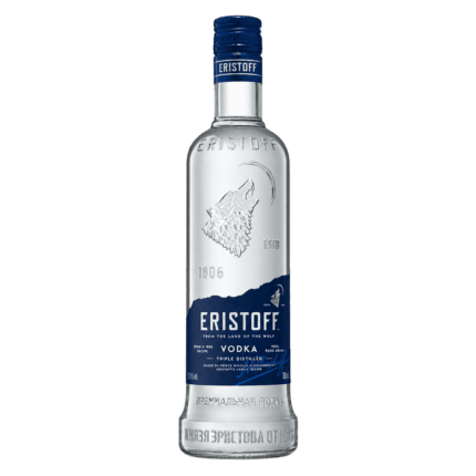 Botella de Eristoff Original Vodka 70 cl, 37,5% vol., sin fondo