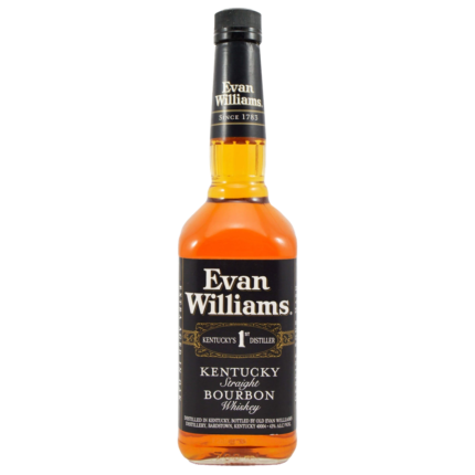 Botella de Evan Williams Black Bourbon 70cl, 43% vol.