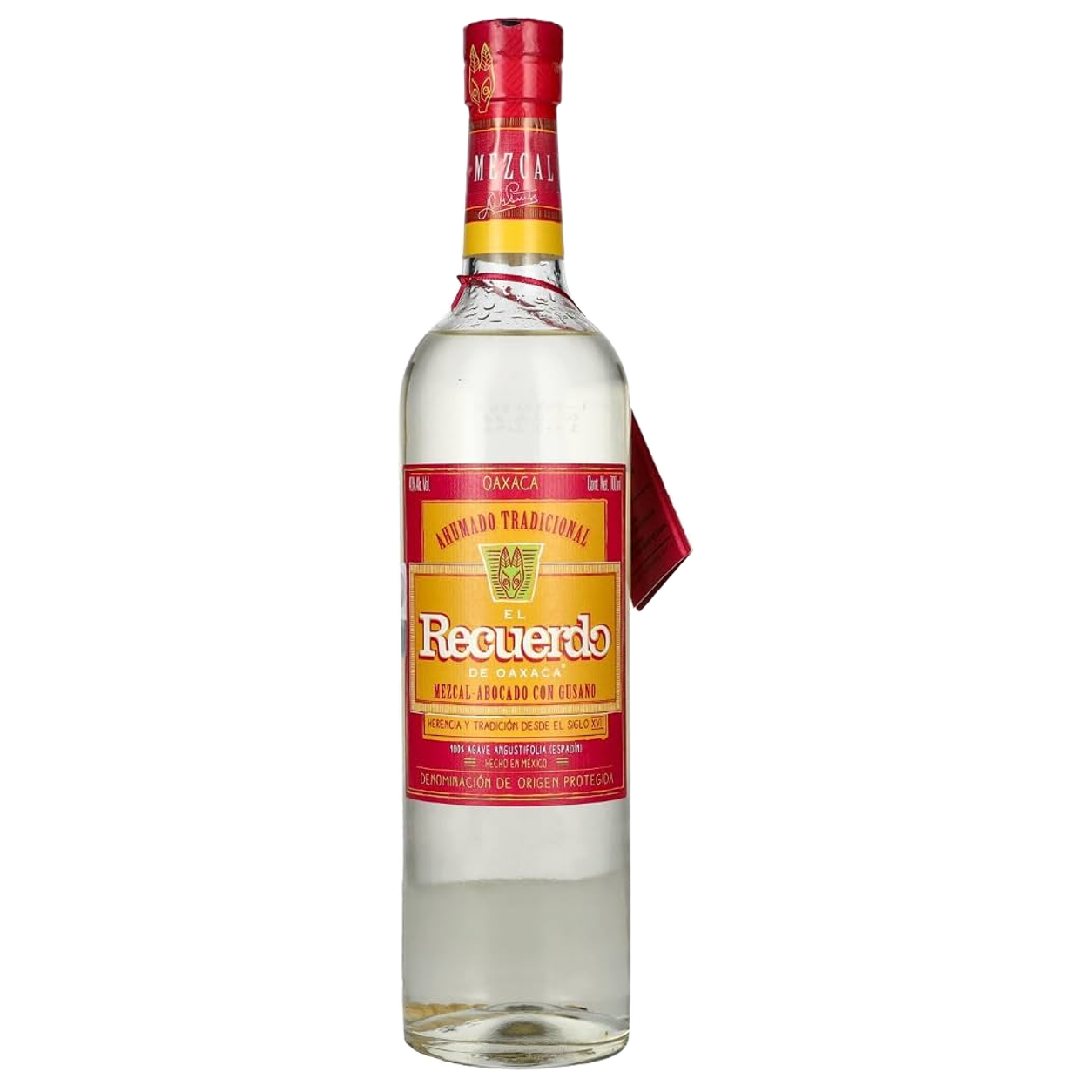Mezcal - el recuerdo con gusano 70cl — sin fondo Mezcal - el recuerdo con gusano 70cl