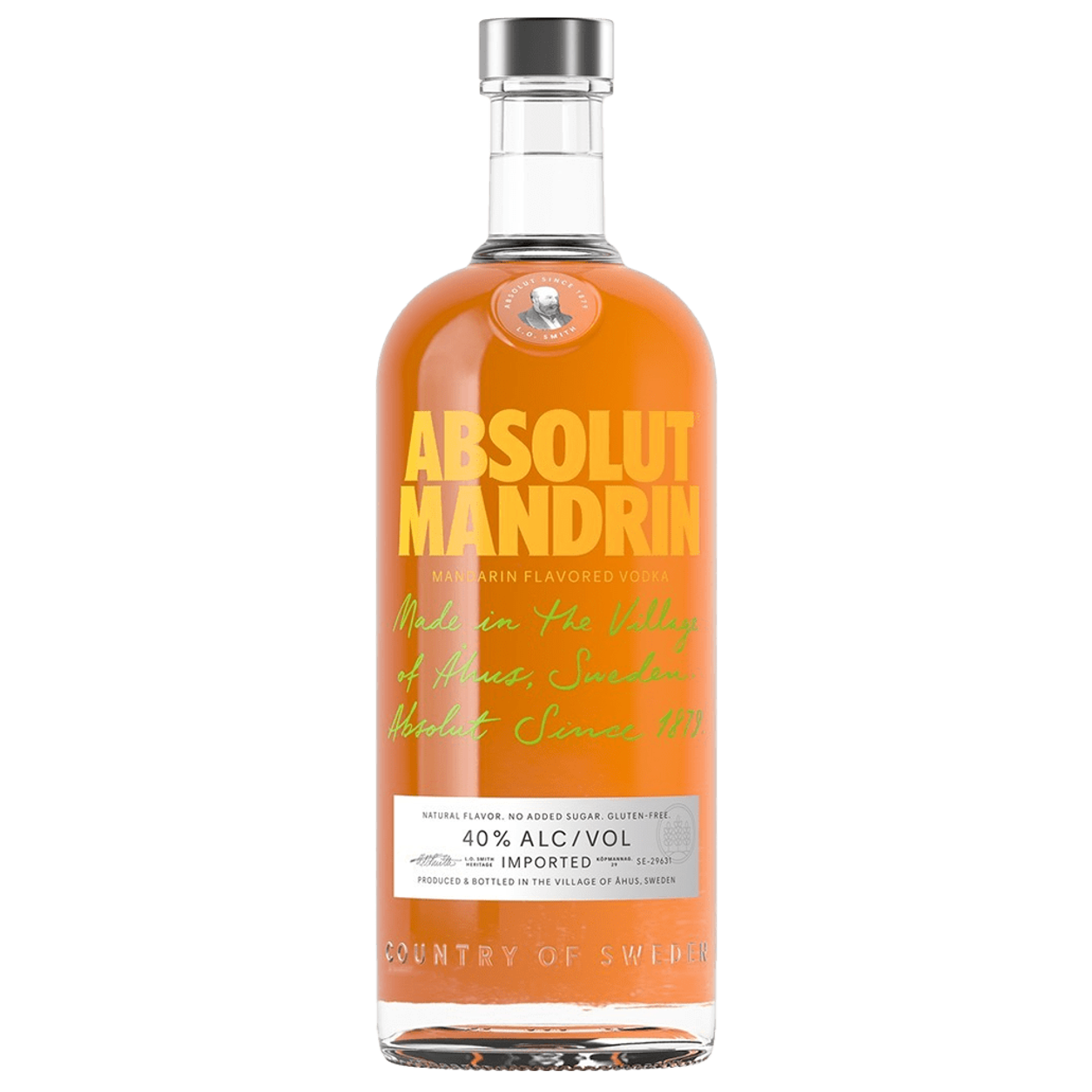 Absolut mandarin 1 litro — sin fondo Absolut mandarin 1 litro