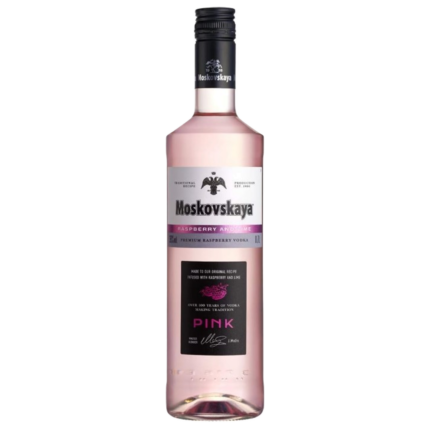 Moskovskaya pink raspberry & lime 70cl