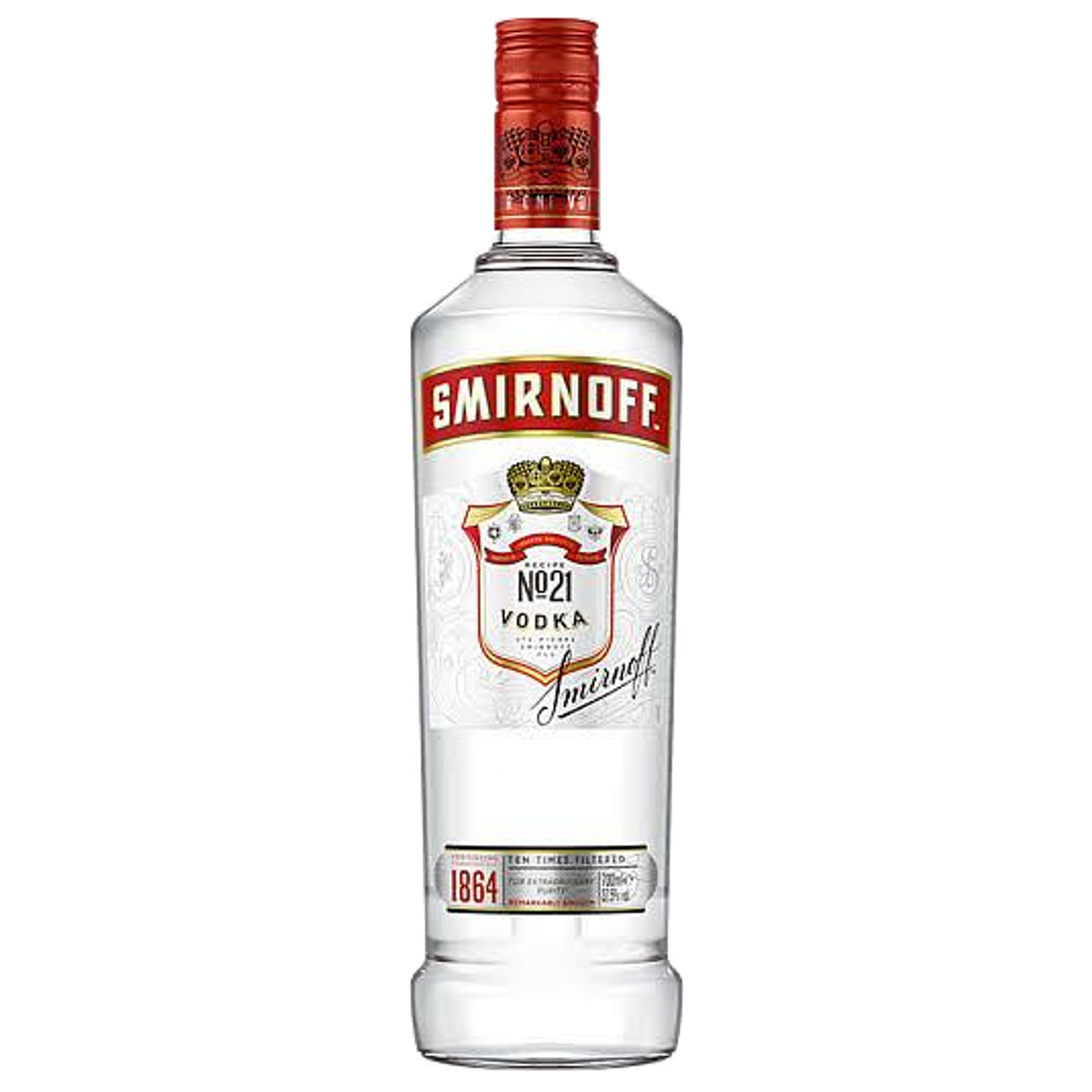 Smirnoff red 70 cl — sin fondo Smirnoff red 70 cl
