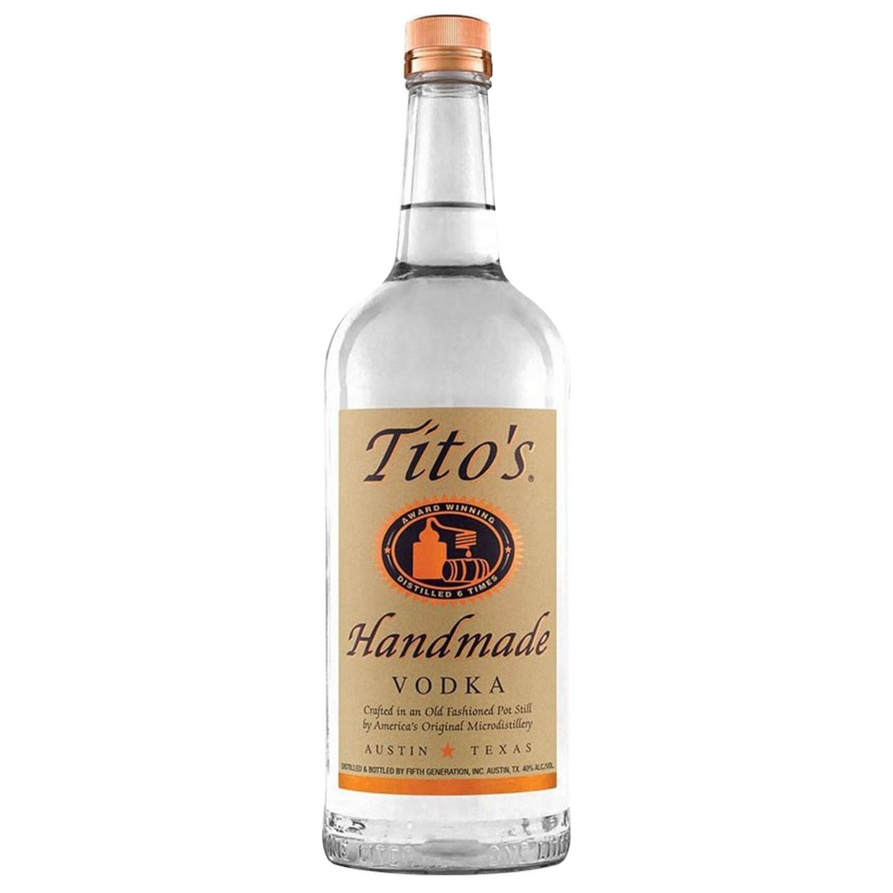 Tito's handmade litro — sin fondo Tito's handmade litro