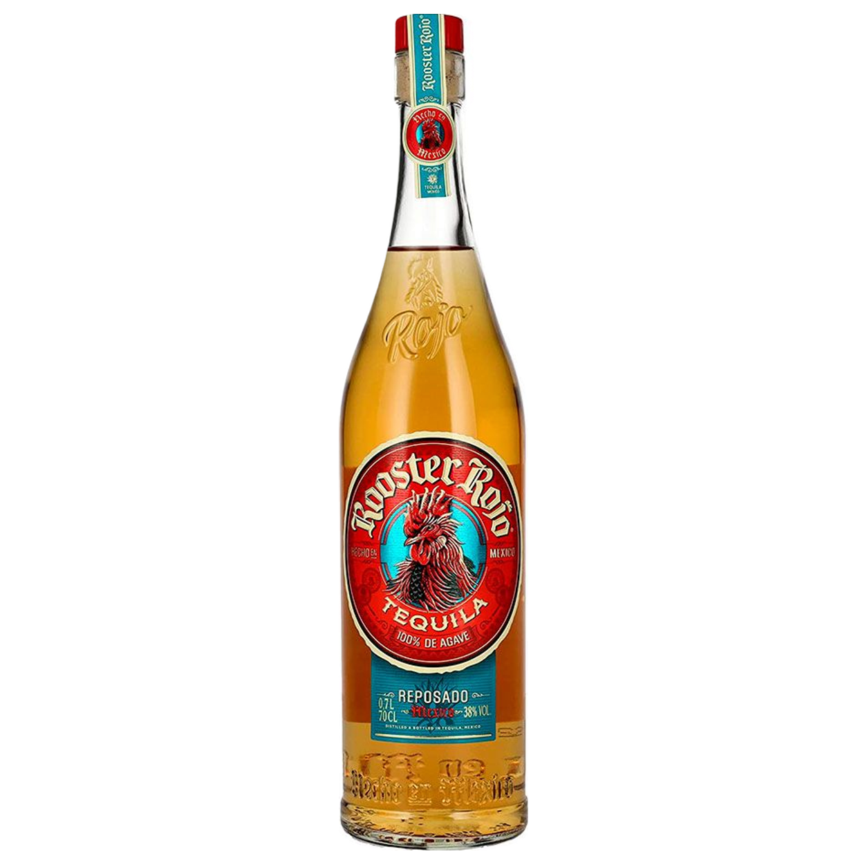 Tequila rooster rojo reposado 70cl — sin fondo Tequila rooster rojo reposado 70cl