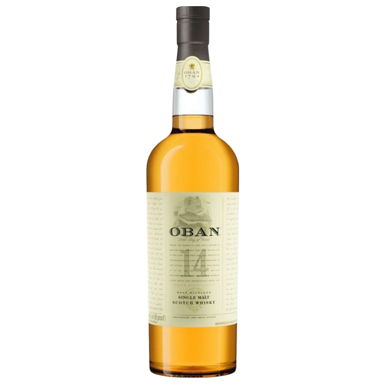 Oban 14 años west highland scotch single malt — sin fondo Oban 14 años west highland scotch single malt