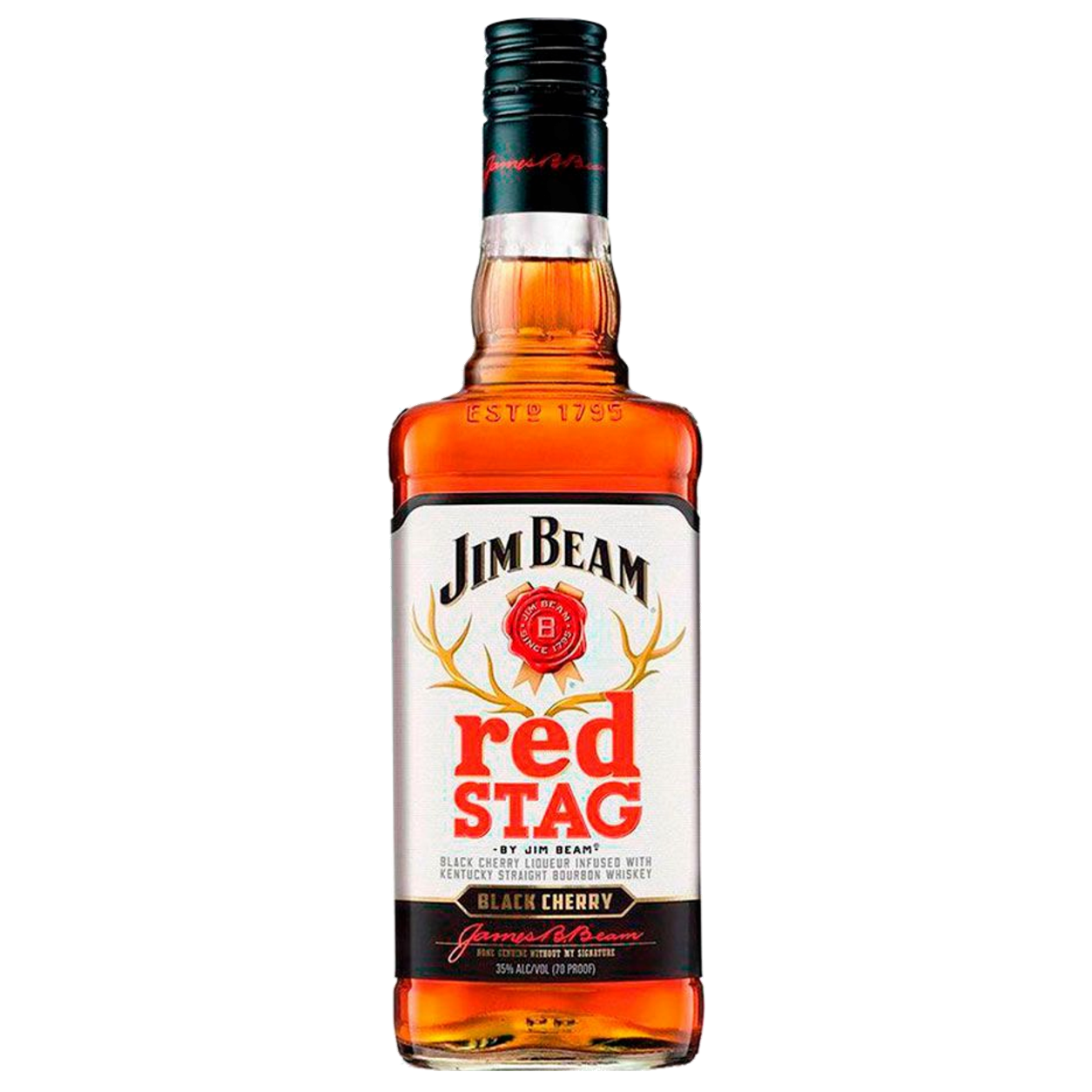 Jim beam red stag black cherry 1 litro — sin fondo Jim beam red stag black cherry 1 litro
